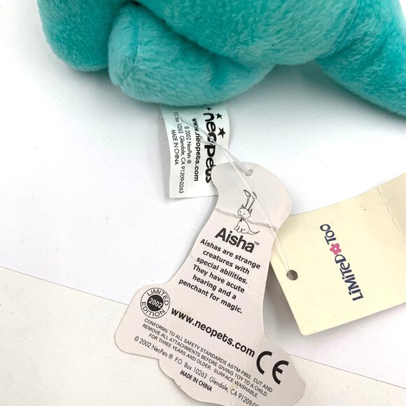 Neopets Baby Aisha Plush Limited Edition 2002 w/Tag - Picture 4 of 5